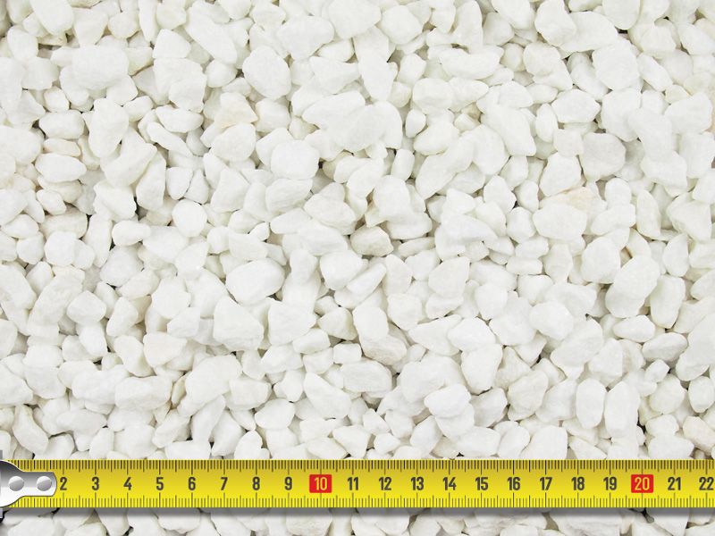 Polar white marble gravel 10mm